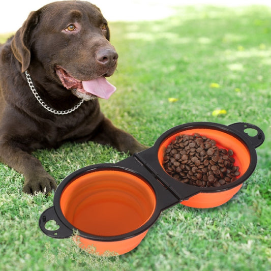 Collapsible Silicone Travel Dog Bowl – Lightweight & Colorful for Outdoor Use