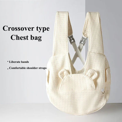 Minimalist Pet Travel Sling Bag – Breathable Comfort On the Go