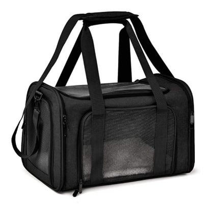Voyager Linen Pet Carrier – Dual-Handle Travel Tote