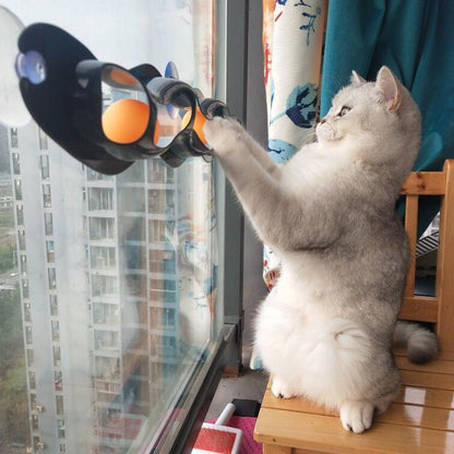 Cat Track Ball – Interactive Windowsill Toy for Curious Climbers