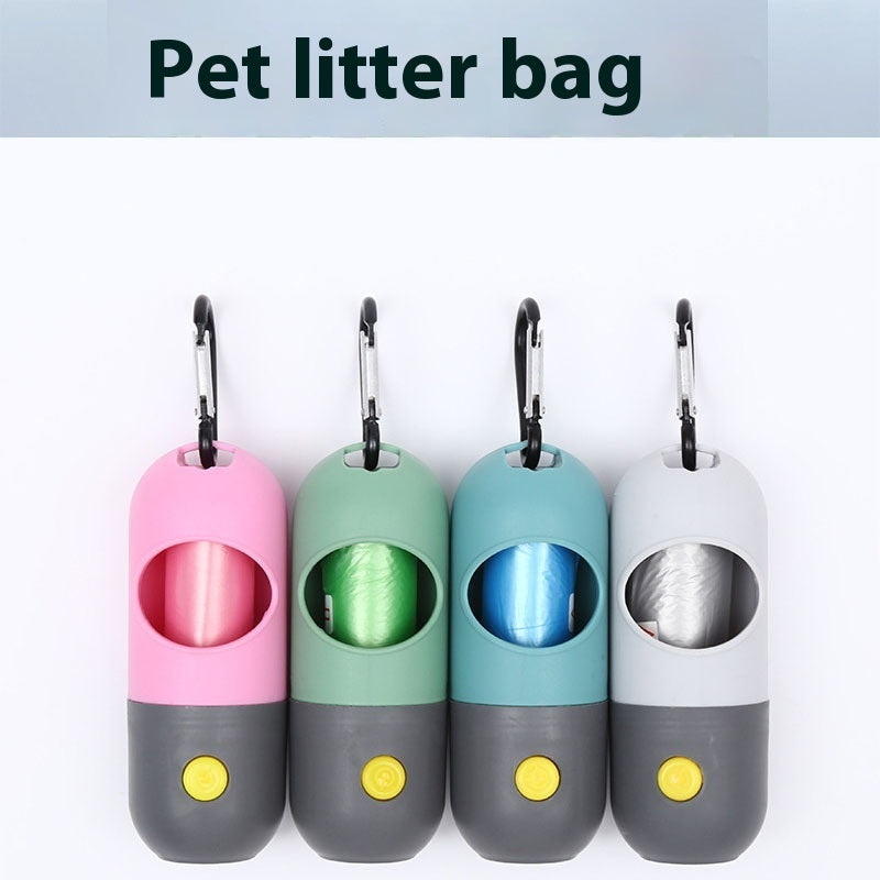 LED Pet Waste Bag Dispenser – Leakproof & Travel-Ready