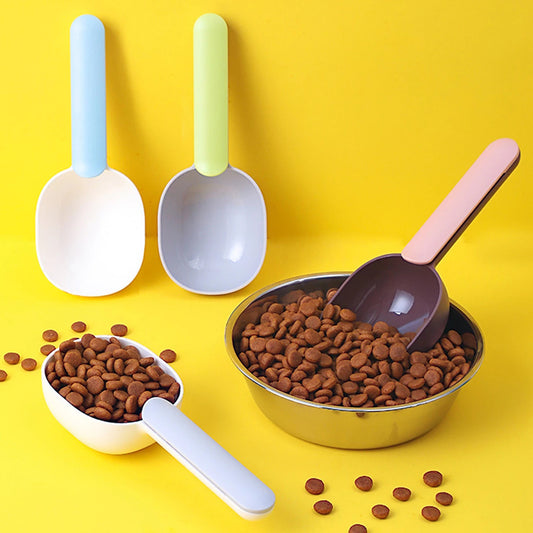 Ergonomic Pet Food Scoop With Clip Handle – Food-Grade ABS, Vibrant Colors (Fast Shipping)