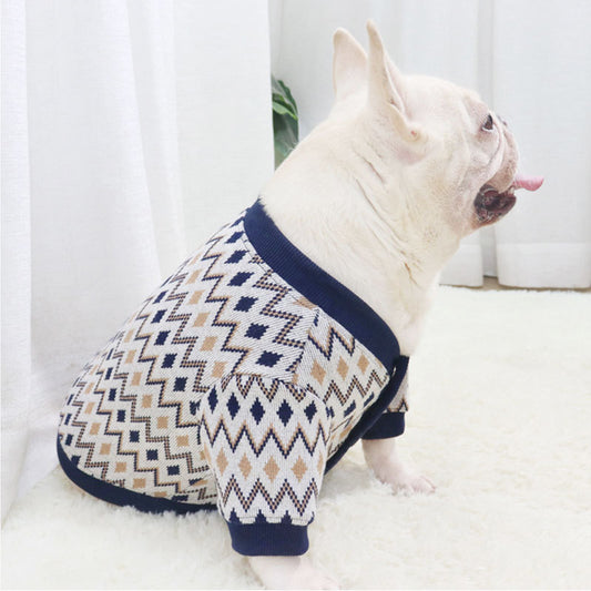 Chic Knit Cardigan Sweater for Stylish Pets