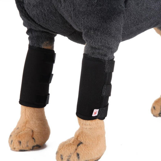 Reflective Dog Leg Braces – Protective Knee Wraps for Joint Support (Set of 2)