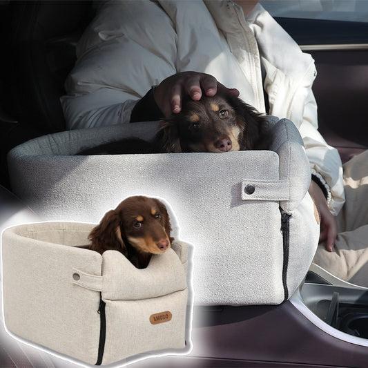 Chic Pet Travel Seat – Secure, Soft & Stylish for Cars