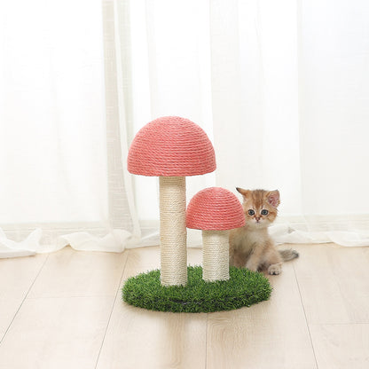 Whimsical Mushroom Cat - High Quality - Scratcher Lawn Set
