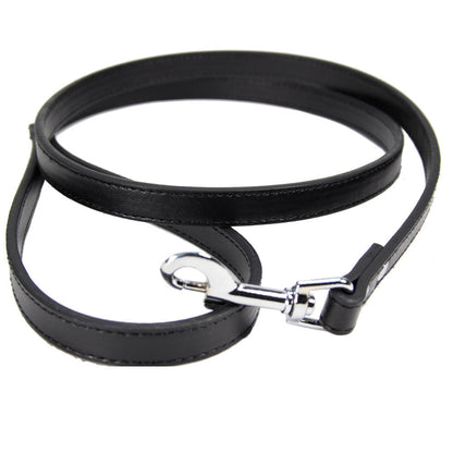 Minimalist PU Leather Pet Leash – Sleek & Durable Walk Companion