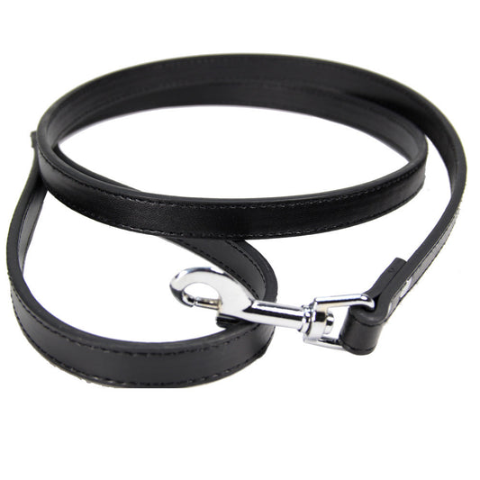 Minimalist PU Leather Pet Leash – Sleek & Durable Walk Companion