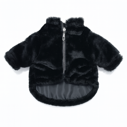 Maison Faux Fur Luxe Coat – Elegant Winterwear for Stylish Pets