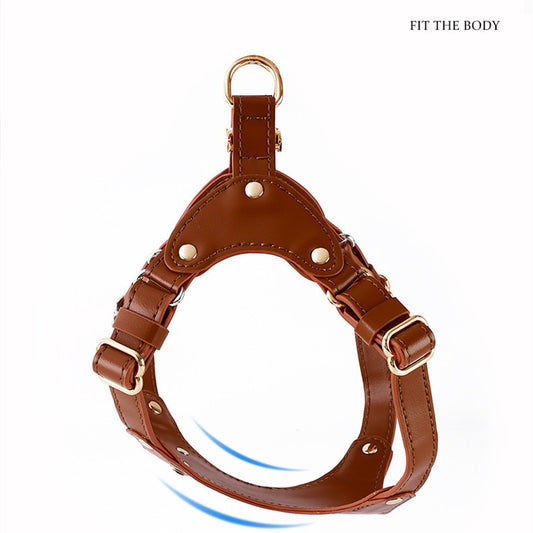 Luxury Leather Chest Harness – Sleek & Secure (6 colours available)
