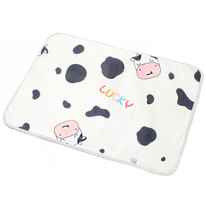 Stylish Cartoon Pet Pad – Washable Cotton Waterproof Mat