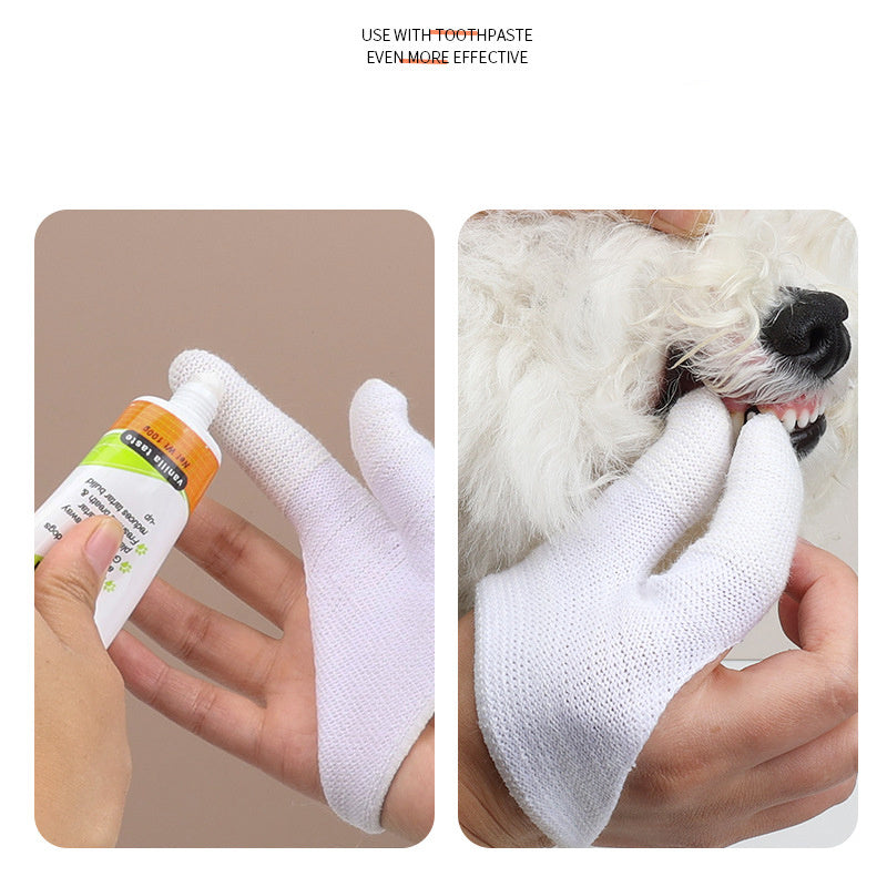Soft Finger Toothbrush Gloves – Gentle Dental Care for Dogs & Cats