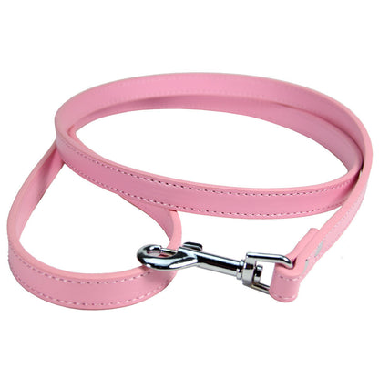 Minimalist PU Leather Pet Leash – Sleek & Durable Walk Companion