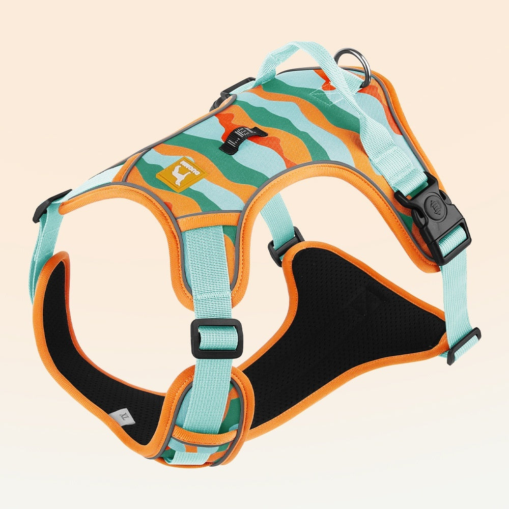 StrideSafe™ Reflective Dog Harness – Secure, Padded & Built-In Handle for Everyday Walks