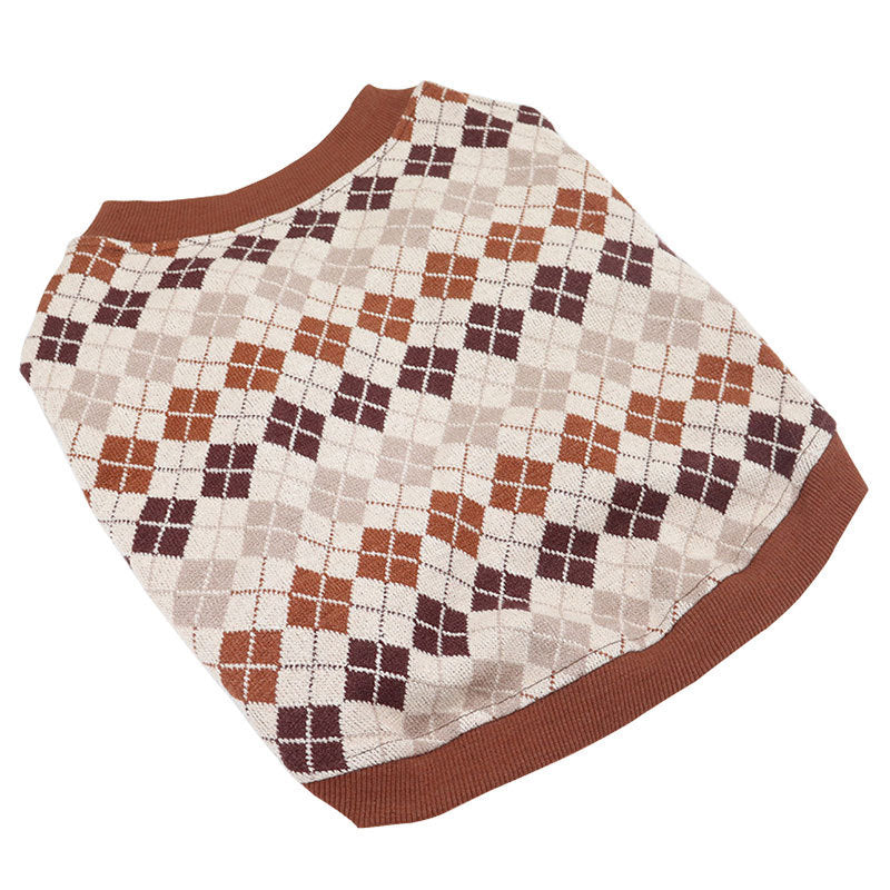 Chic Knit Cardigan Sweater for Stylish Pets