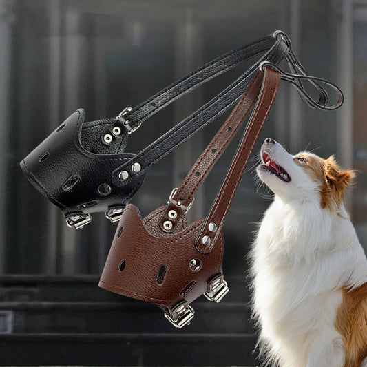 Signature Leather Dog Muzzle – Handcrafted Elegance (Fast Shipping)