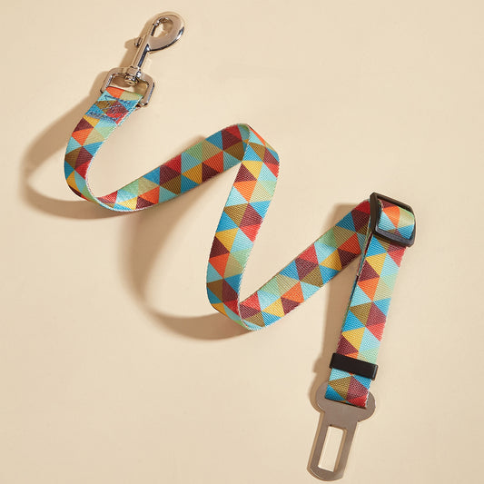 Stylish Pet Car Seat Belt – Secure & Chic Travel Leash