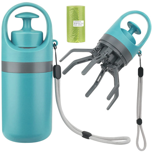 CleanClaw™ Portable Dog Poop Scooper – Built-in Bag Dispenser