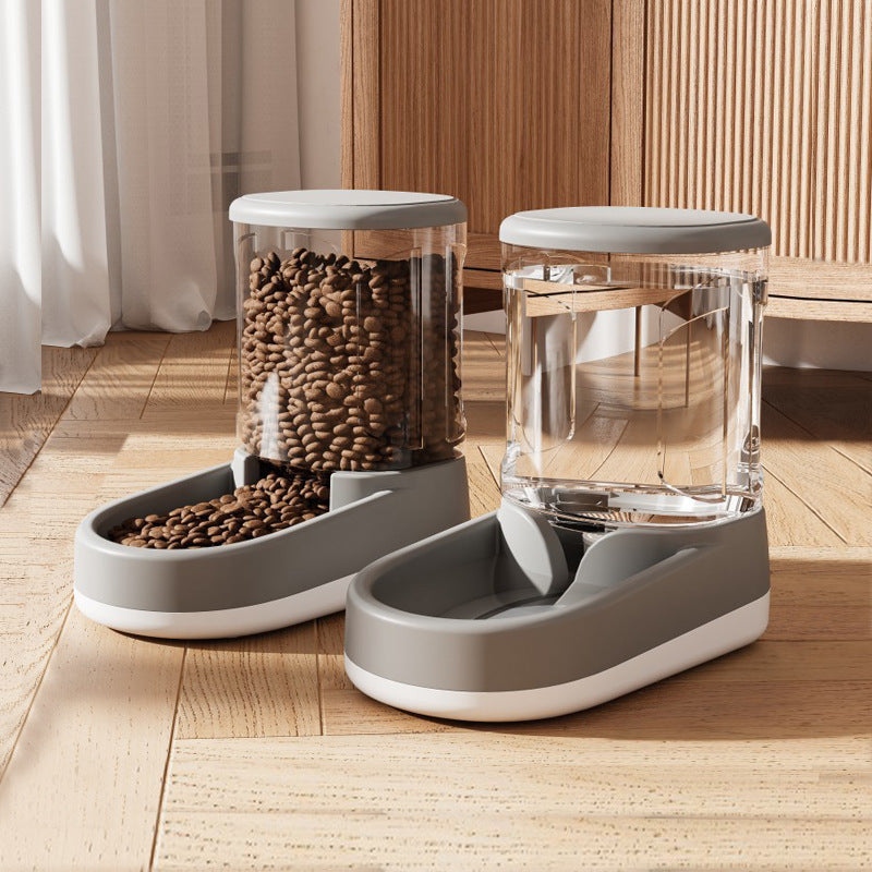 Elegant Automatic Pet Water and Food Dispensers Set – Stylish Hydration for Cats & Dogs