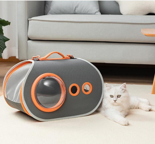Capsule Bubble Pet Carrier – Space Pod for Cats and Small Dogs