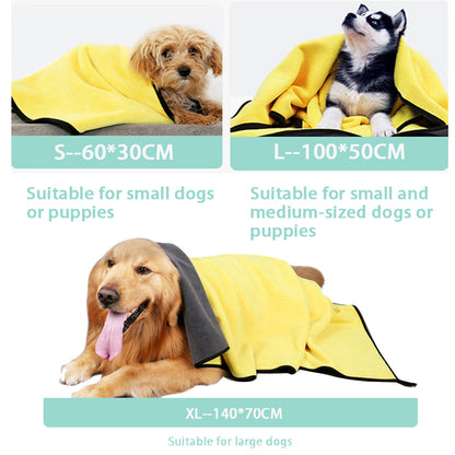 Soft Microfiber Pet Drying Towel – Super Absorbent & Quick-Dry Robe