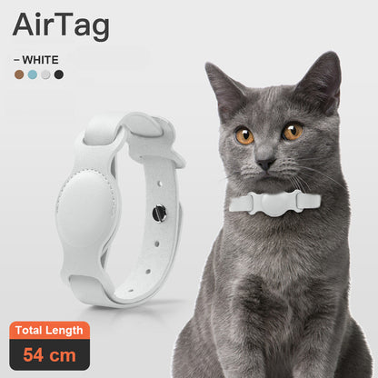 Smart AirTag Leather Collar – Secure, Sleek & Pet-Friendly