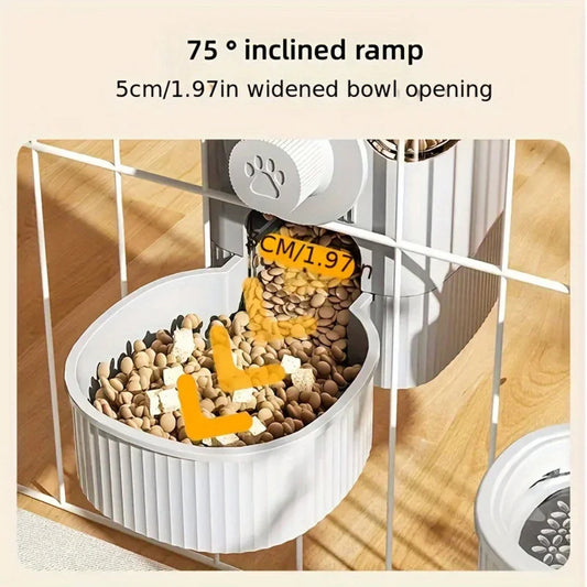 Feast n Sip™ Duo Feeder – Space-Saving Bowl & Bottle for Small Pets (Fast Shipping)