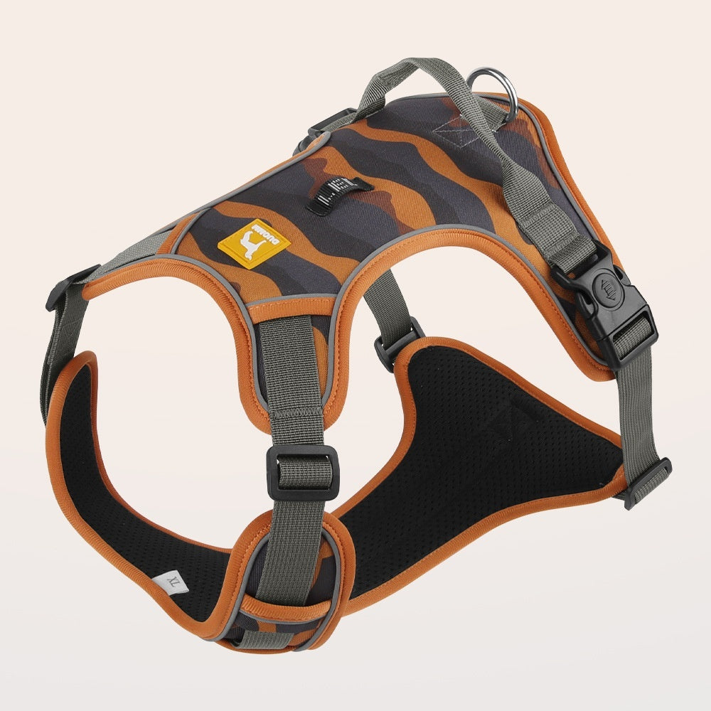 StrideSafe™ Reflective Dog Harness – Secure, Padded & Built-In Handle for Everyday Walks