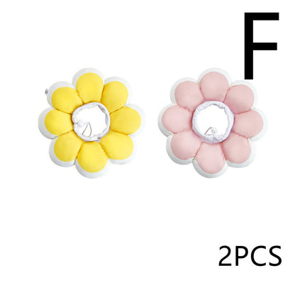 Sunflower Soft Recovery Collar – Anti-Bite, Anti-Lick & WaterprooF (Set of 2)