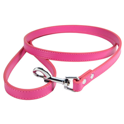 Minimalist PU Leather Pet Leash – Sleek & Durable Walk Companion