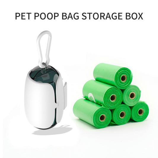 Space Capsule Dog Waste Bag Dispenser with Leash Hook (Fast Shipping)