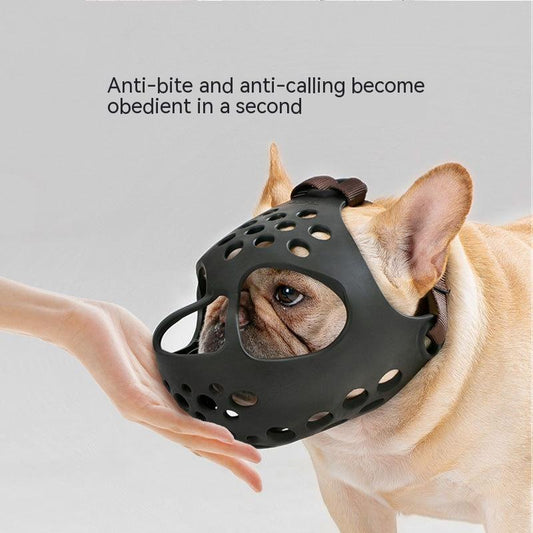 Soft Rubber Anti-Bite Dog Muzzle – Lightweight Mouth Cover in Multiple Sizes